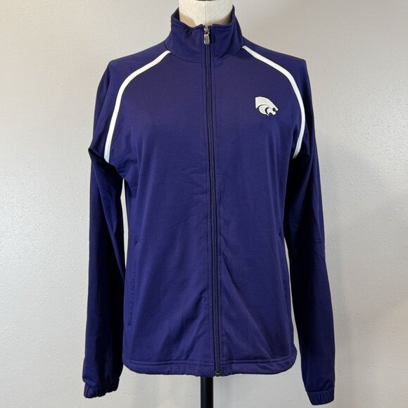 Kansas State Wildcats Jackets & Blazers - Kansas State Wildcats Track Jacket Womens M Every Man A Wildcat Zip Front Purple